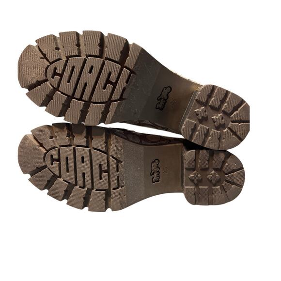 Coach Cora Leather and Jacqard Chunky Sole Loafer Size 8.5B - Picture 5 of 13